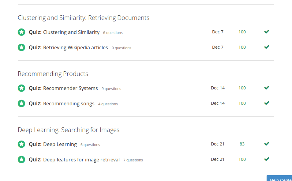 Machine Learning Specialization Course 1 - Assignments Passed 2