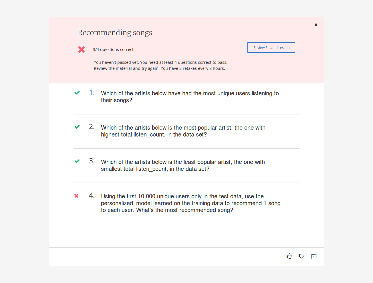 Machine Learning Specialization Course 1 - Assignment 5 Try 1 Feedback