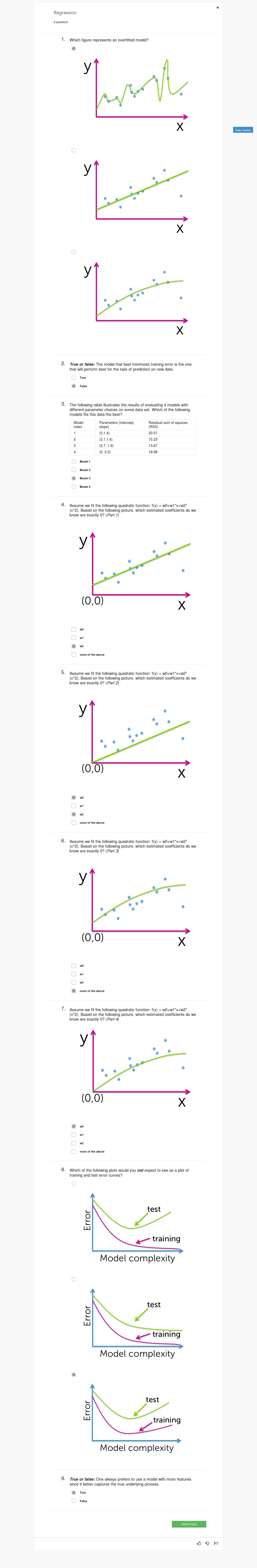 Machine Learning Specialization Course 1 - Quiz 1 Try 1