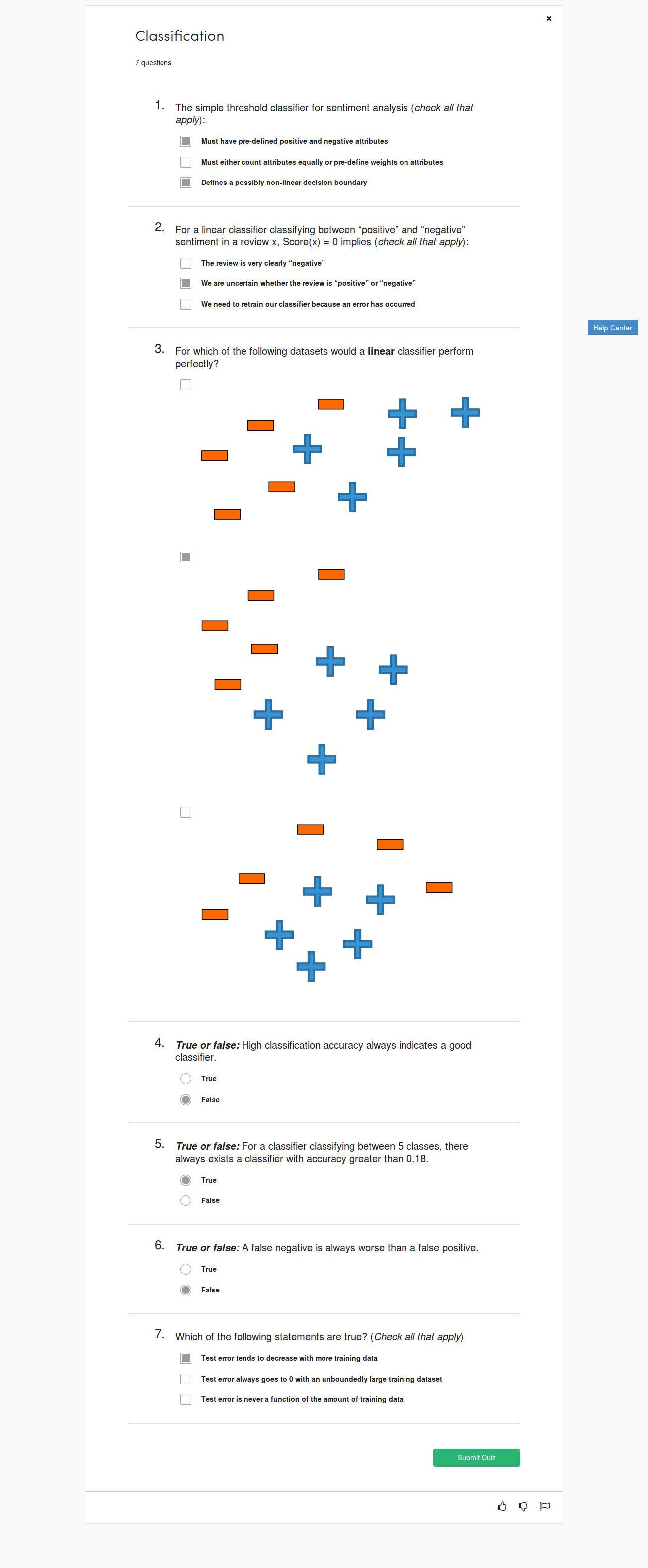 Machine Learning Specialization Course 1 - Quiz 3 Try 1