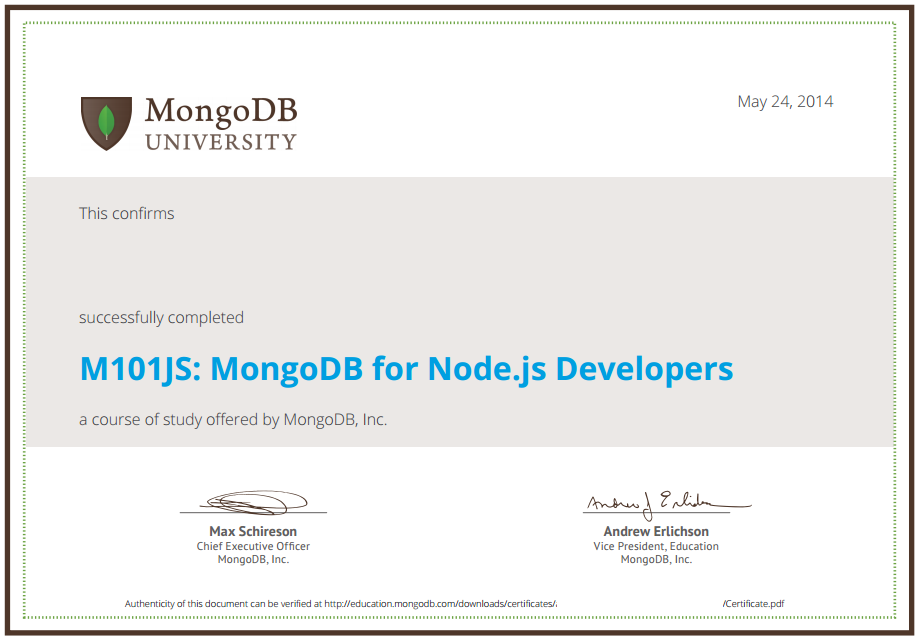 M101JS certificate